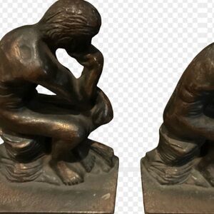 ART DECO VINTAGE “THE THINKER “ VERON BOOKENDS.
